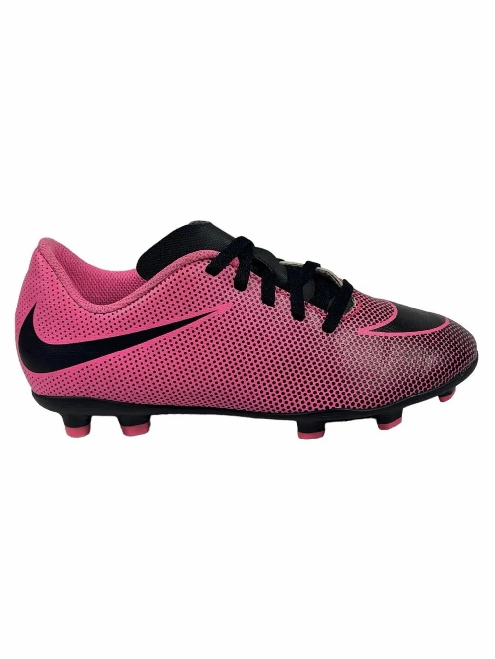 Nike Kids' Jr. Bravata I! FG soccer cleats with a synthetic textured upper 13C